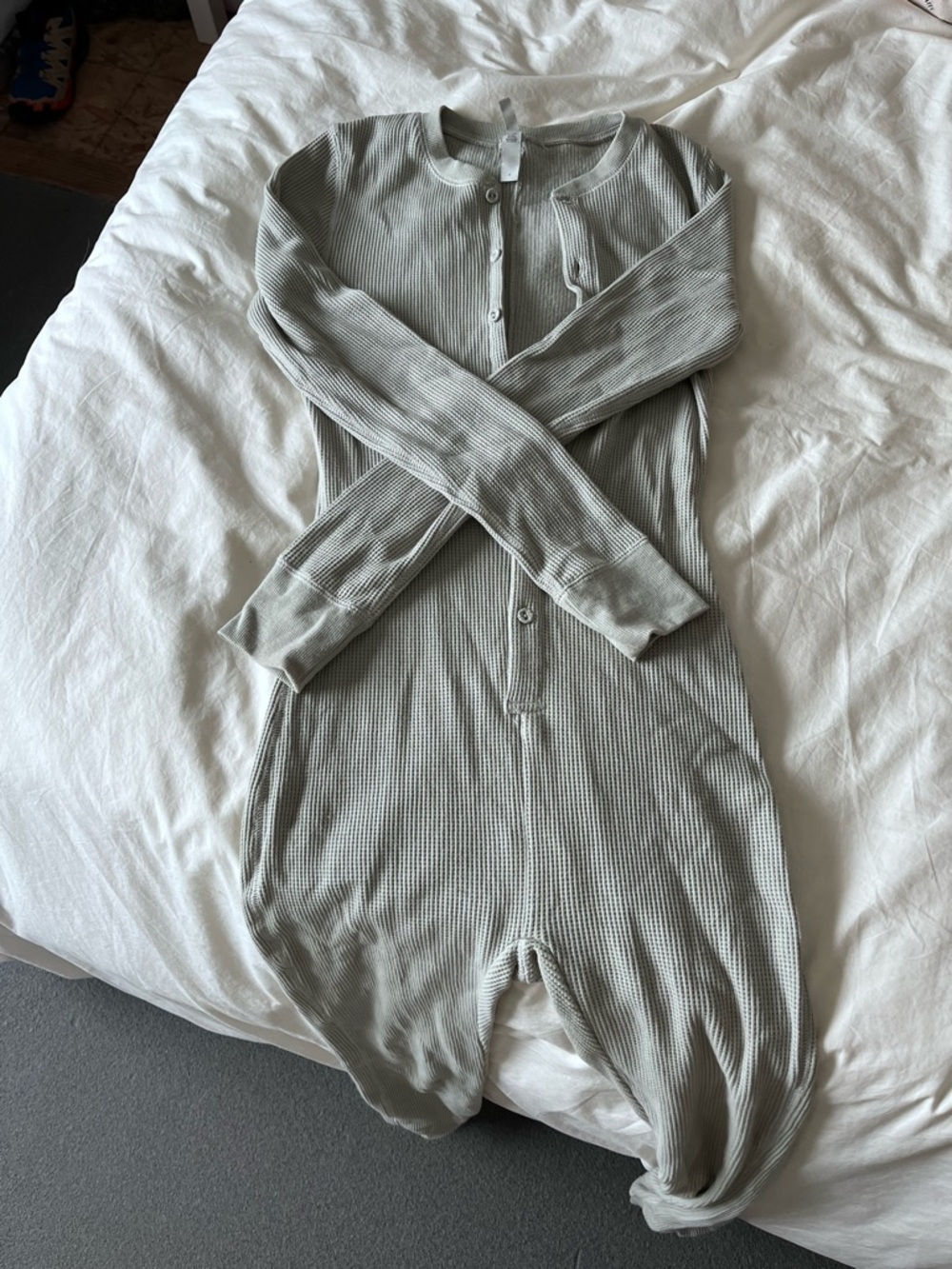 Skims Waffle Full Length Onesie - S